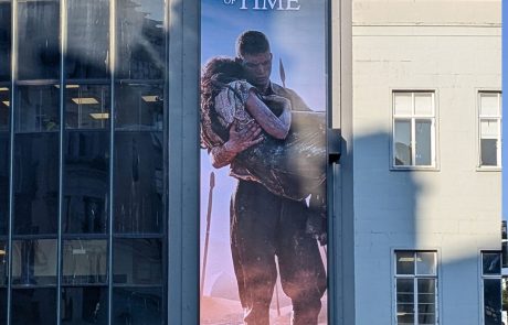 Save the Wheel of Time billboard in London