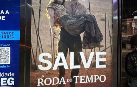 Save the Wheel of Time billboard in Brazil